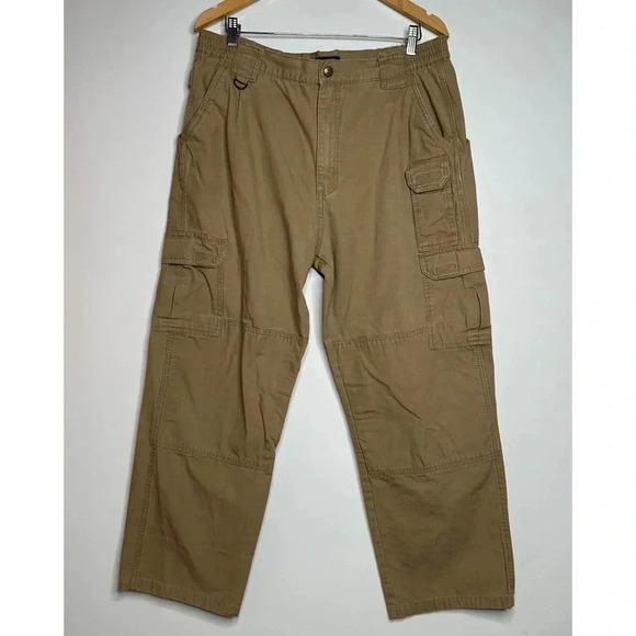 5.11 Tactical Khaki Cotton Canvas Pants Size 38x30 - Picture 3 of 14